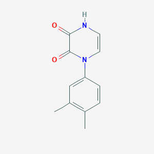 molecular formula C12H12N2O2 B2511182 1-(3,4-dimethylphenyl)pyrazine-2,3(1H,4H)-dione CAS No. 892297-37-9
