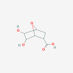 molecular formula C7H10O5 B2511187 2,3-Dihydroxy-7-oxabicyclo[2.2.1]heptane-5-carboxylic acid CAS No. 1822577-96-7