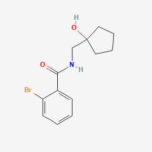 molecular formula C13H16BrNO2 B2511207 2-溴-N-[(1-羟基环戊基)甲基]苯甲酰胺 CAS No. 1216912-49-0
