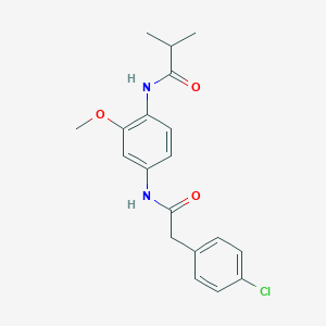 N-(4-{[(4-chlorophenyl)acetyl]amino}-2-methoxyphenyl)-2-methylpropanamide