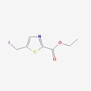 molecular formula C7H8INO2S B2511223 5-(碘甲基)-1,3-噻唑-2-羧酸乙酯 CAS No. 2375271-32-0