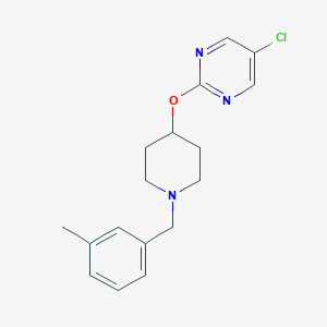 molecular formula C17H20ClN3O B2511228 5-Chloro-2-({1-[(3-methylphenyl)methyl]piperidin-4-yl}oxy)pyrimidine CAS No. 2415563-86-7