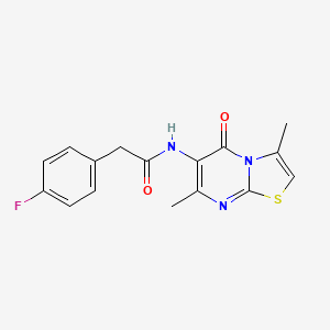 molecular formula C16H14FN3O2S B2511231 2-[2-(5-cyclobutyl-1,3,4-oxadiazol-2-yl)-1H-pyrrol-1-yl]-N-(3-methylphenyl)acetamide CAS No. 946223-28-5