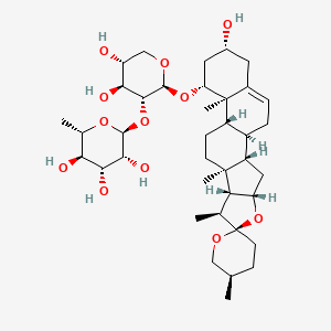 molecular formula C38H60O12 B2511237 (1beta,3beta,25S)-3-Hydroxyspirost-5-en-1-yl 2-O-(6-deoxy-alpha-L-mannopyranosyl)-beta-D-xylopyranoside CAS No. 125225-63-0