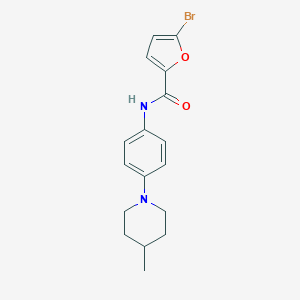 molecular formula C17H19BrN2O2 B251125 5-bromo-N-[4-(4-methylpiperidin-1-yl)phenyl]furan-2-carboxamide 