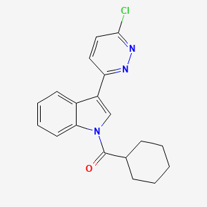 [3-(6-chloro-3-pyridazinyl)-1H-indol-1-yl](cyclohexyl)methanone