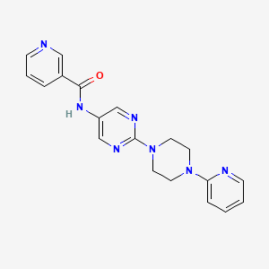 molecular formula C19H19N7O B2511270 N-(2-(4-(pyridin-2-yl)piperazin-1-yl)pyrimidin-5-yl)nicotinamide CAS No. 1396686-25-1