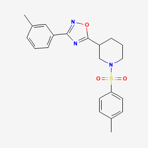 3-(m-Tolyl)-5-(1-tosylpiperidin-3-yl)-1,2,4-oxadiazole