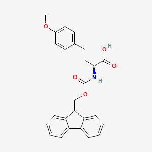 molecular formula C26H25NO5 B2511274 Fmoc-4-methoxy-L-homophenylalanine CAS No. 205182-52-1