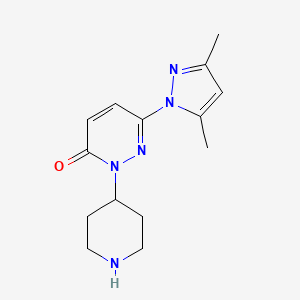 6-(3,5-Dimethylpyrazol-1-yl)-2-piperidin-4-ylpyridazin-3-one