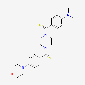 (4-(Dimethylamino)phenyl)(4-(4-morpholinophenylcarbonothioyl)piperazin-1-yl)methanethione