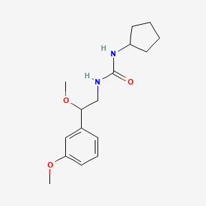 molecular formula C16H24N2O3 B2511285 1-环戊基-3-(2-甲氧基-2-(3-甲氧基苯基)乙基)脲 CAS No. 1797558-22-5