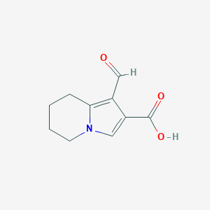 B2511289 1-Formyl-5,6,7,8-tetrahydroindolizine-2-carboxylic acid CAS No. 2219380-17-1