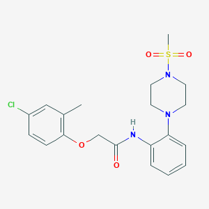 2-(4-chloro-2-methylphenoxy)-N-{2-[4-(methylsulfonyl)-1-piperazinyl]phenyl}acetamide