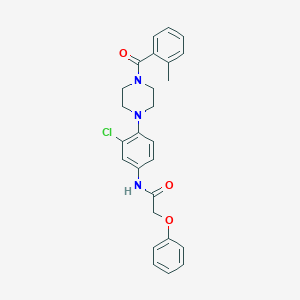 N-{3-Chloro-4-[4-(2-methylbenzoyl)piperazin-1-YL]phenyl}-2-phenoxyacetamide