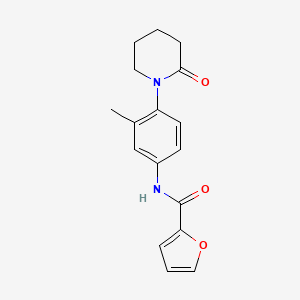 N-(3-methyl-4-(2-oxopiperidin-1-yl)phenyl)furan-2-carboxamide