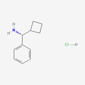 molecular formula C11H16ClN B2511342 (R)-Cyclobutyl(phenyl)methanamine hydrochloride CAS No. 1956435-19-0