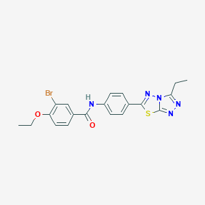 3-bromo-4-ethoxy-N-[4-(3-ethyl[1,2,4]triazolo[3,4-b][1,3,4]thiadiazol-6-yl)phenyl]benzamide