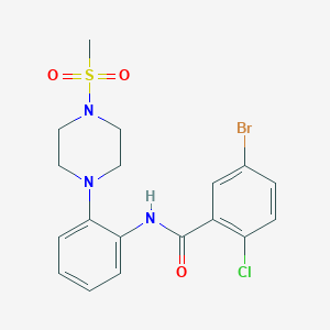 5-bromo-2-chloro-N-{2-[4-(methylsulfonyl)-1-piperazinyl]phenyl}benzamide