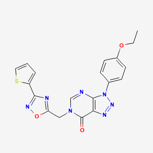 3-(4-ethoxyphenyl)-6-{[3-(thiophen-2-yl)-1,2,4-oxadiazol-5-yl]methyl}-3H,6H,7H-[1,2,3]triazolo[4,5-d]pyrimidin-7-one