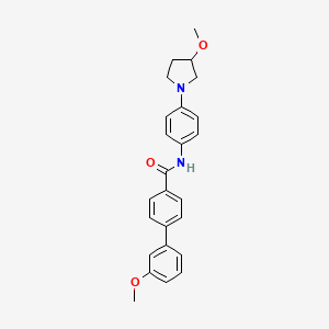 3'-Methoxy-N-[4-(3-methoxypyrrolidin-1-YL)phenyl]-[1,1'-biphenyl]-4-carboxamide