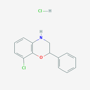 8-chloro-2-phenyl-3,4-dihydro-2H-1,4-benzoxazine hydrochloride
