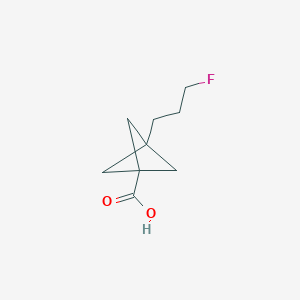 3-(3-Fluoropropyl)bicyclo[1.1.1]pentane-1-carboxylic acid