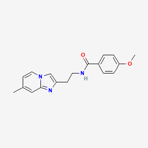 4-methoxy-N-(2-(7-methylimidazo[1,2-a]pyridin-2-yl)ethyl)benzamide