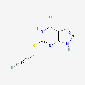 molecular formula C8H6N4OS B2511409 6-(prop-2-yn-1-ylthio)-1H-pyrazolo[3,4-d]pyrimidin-4(5H)-one CAS No. 878066-00-3