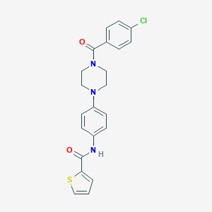 N-{4-[4-(4-chlorobenzoyl)-1-piperazinyl]phenyl}-2-thiophenecarboxamide