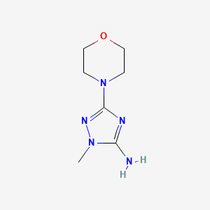 2-Methyl-5-morpholin-4-yl-1,2,4-triazol-3-amine