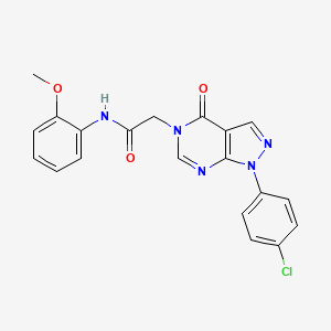 2-(1-(4-chlorophenyl)-4-oxo-1H-pyrazolo[3,4-d]pyrimidin-5(4H)-yl)-N-(2-methoxyphenyl)acetamide
