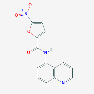 molecular formula C14H9N3O4 B251148 5-nitro-N-(quinolin-5-yl)furan-2-carboxamide 