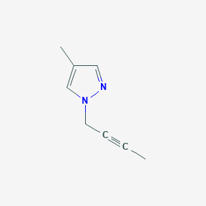 molecular formula C8H10N2 B2511481 1-But-2-ynyl-4-methylpyrazole CAS No. 2320515-78-2
