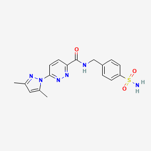 6-(3,5-dimethyl-1H-pyrazol-1-yl)-N-(4-sulfamoylbenzyl)pyridazine-3-carboxamide