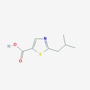 molecular formula C8H11NO2S B2511495 2-(2-Methylpropyl)-1,3-thiazole-5-carboxylic acid CAS No. 1152614-38-4