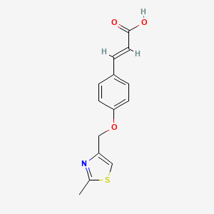 (2E)-3-{4-[(2-methyl-1,3-thiazol-4-yl)methoxy]phenyl}acrylic acid