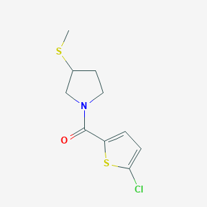 (5-Chlorothiophen-2-yl)(3-(methylthio)pyrrolidin-1-yl)methanone