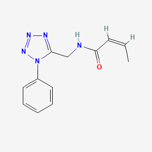 (Z)-N-((1-phenyl-1H-tetrazol-5-yl)methyl)but-2-enamide