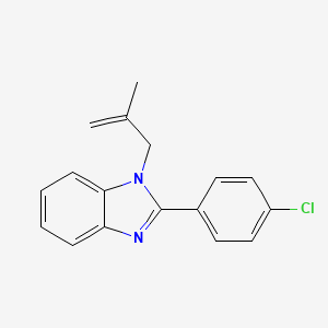 2-(4-Chlorophenyl)-1-(2-methylprop-2-enyl)benzimidazole