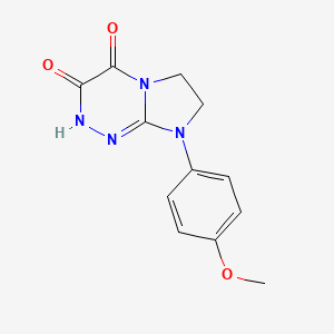 8-(4-Methoxyphenyl)-2,6,7,8-tetrahydroimidazo[2,1-c][1,2,4]triazine-3,4-dione