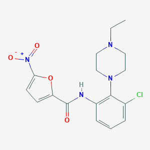 N-[3-chloro-2-(4-ethylpiperazin-1-yl)phenyl]-5-nitrofuran-2-carboxamide