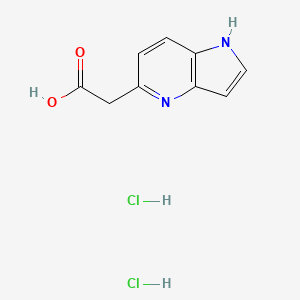 2-{1H-Pyrrolo[3,2-b]pyridin-5-yl}acetic acid dihydrochloride