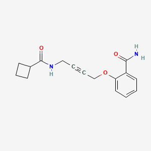 2-((4-(Cyclobutanecarboxamido)but-2-yn-1-yl)oxy)benzamide