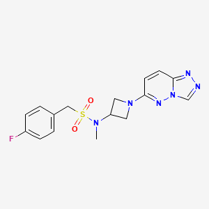 N-(1-([1,2,4]triazolo[4,3-b]pyridazin-6-yl)azetidin-3-yl)-1-(4-fluorophenyl)-N-methylmethanesulfonamide