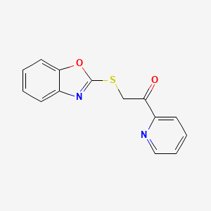 2-Benzoxazol-2-ylthio-1-(2-pyridyl)ethan-1-one
