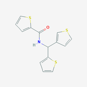 N-(thiophen-2-yl(thiophen-3-yl)methyl)thiophene-2-carboxamide