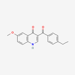 molecular formula C19H17NO3 B2511562 3-(4-ethylbenzoyl)-6-methoxyquinolin-4(1H)-one CAS No. 892290-87-8