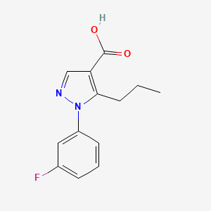1-(3-fluorophenyl)-5-propyl-1H-pyrazole-4-carboxylic acid