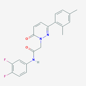 N-(3,4-difluorophenyl)-2-[3-(2,4-dimethylphenyl)-6-oxopyridazin-1-yl]acetamide